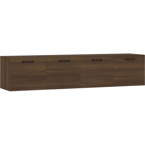 Armoires murales 2pcs Chêne brun 60x36,5x35cm Bois d'ingénierie