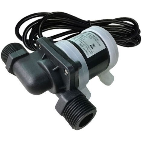 ALLIANDISMini pompe à eau 12V Débit 700L/H Tête hydraulique 5M Température -40 à 100℃ Circulation eau chaude sanitaire (1/5)