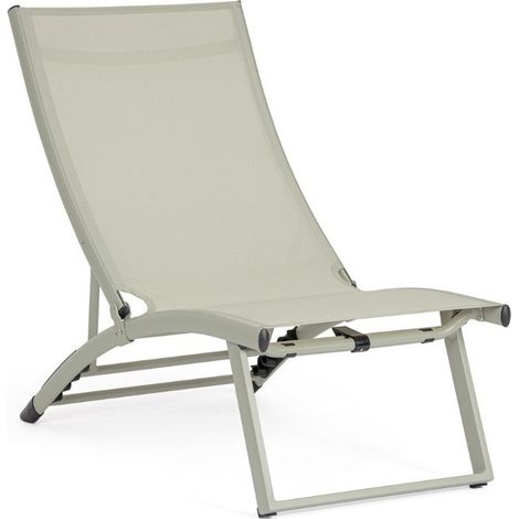 Poltrona lounge reclinable Taylor Breeze en aluminio y textilene 53 x 166,5 x 90 cm