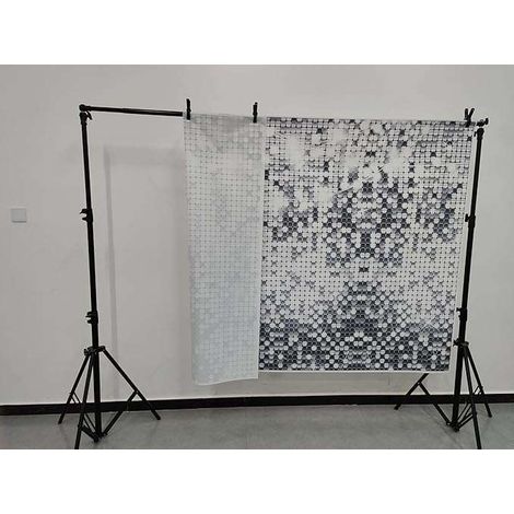 Sfondo fotografico per compleanno, decorazione, banner fotografico 210x150 cm, grigio