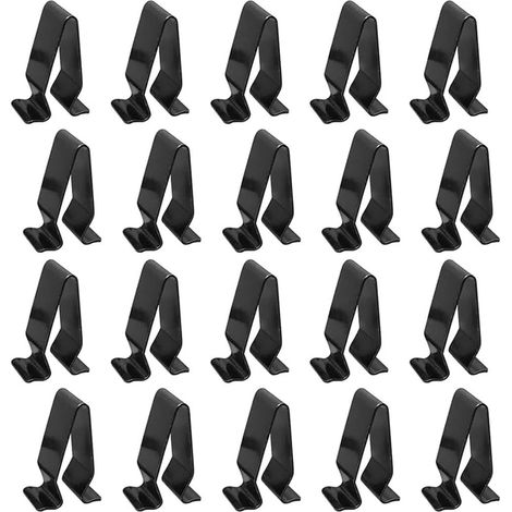 BEBUSINGOTO Paquete de 20 clips de fijación para coche, clips de fijación para molduras de puertas, clips metálicos para coche (1/5)