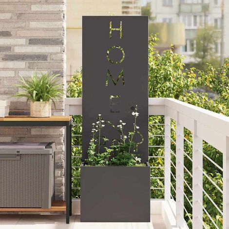 Garten Sichtschutz-Leinwand Schwarz 50 x 150 cm