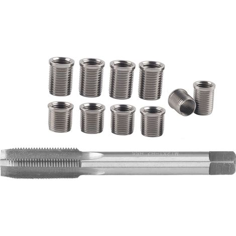 Zündkerzengewinde-Reparatursatz M10x1,0 Schraube + M12x1,0 Gewindebohrer, Kfz-Werkzeugzubehör, Hardware (1/5)