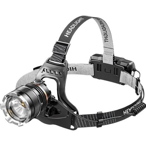 Linterna frontal LED recargable, 6 modos LED, sensor y luz roja, recargable USB, resistente agua IPX6, ligera, mini linterna frontal ajustable (1/5)