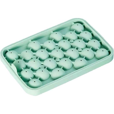 bandeja para cubitos de hielo, 25 compartimentos, silicona flexible, esférica, cocina, fiesta (1/5)
