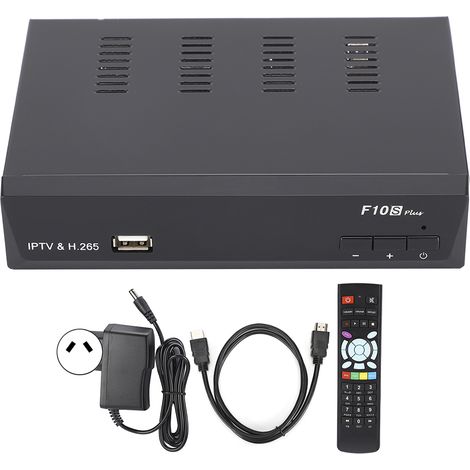 iBRAVEBOX F10S PLUS H.265 pour IPTV DVB-S2 POWERVU BISSKEY Décodeur TV 100-240V (Prise AU) (1/5)