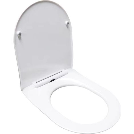 Abbatant WC frein de chute duroplast blanc kit de montage - Balneo Luna/Luxa