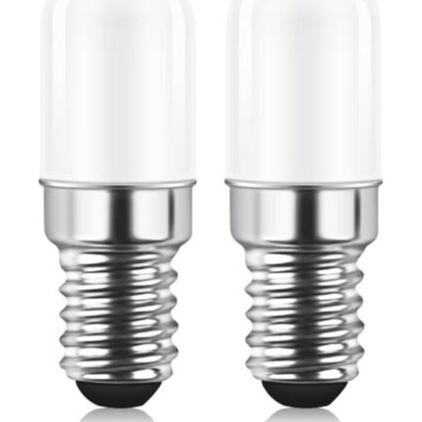Ampoule LED E14 pour Réfrigérateur, 2W équivalent à 15W, Blanc Chaud 3000K, Ampoule pour Frigo, Lampe de Sel, Machine a Coudre, Non variable, Lot de 2 (1/5)