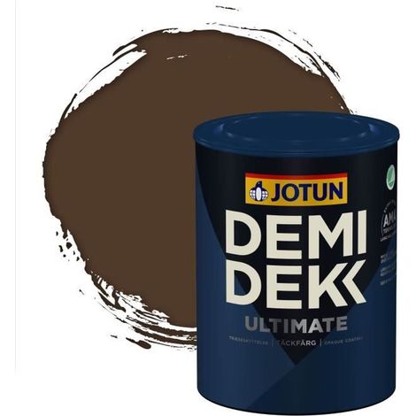 Peinture Bois - DEMI DEKK ULTIMATE - Lasure Opaque Satinée - RAL 8028 - 0,75L (1/2)