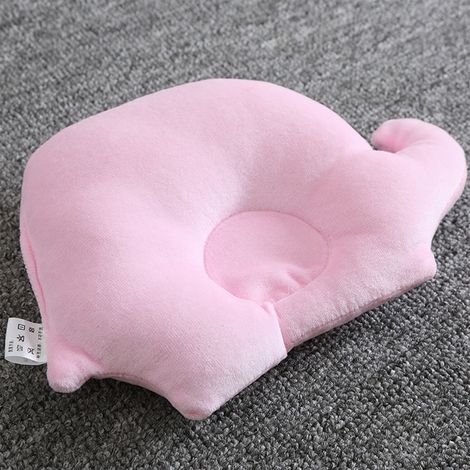 Babyschlafkissen, weich, fusselfrei, mit Tiermotiven, dehnbar, tragbar, atmungsaktiv, Stillkissen für Babys von 0-1 Jahren, rosa. (1/5)