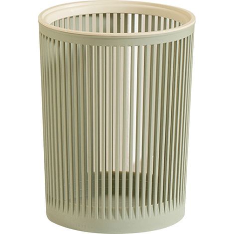 Poubelle creuse, seau hygiénique ménager grande capacité, résistante à l'usure, pour bureau ou salon, corbeille à papier verte (1/5)