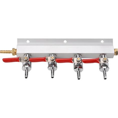 Muti way Home Co2 Air gaz collecteur Distribution répartiteur bière 4 voies