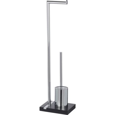 WENKO, Stand WC-Garnitur Noble Black - Polyresin/Chrom (1/5)