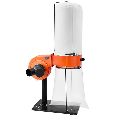 Collecteur de Poussière Cône Vortex 1 HP Dépoussiéreur Mobile avec Sac Collecte Poussière et Sac Filtrant 60 L Système Dépoussiérage Précision 2,5 microns Collecteur de Sciure pour Travail Bois (1/5)