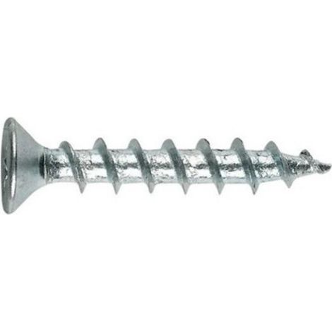 (4,3X25) TORNILLOS PARA CARPINTERIA DE PVC CINCADO. DIAMETRO DE CABEZA 7 MM(100U) - INDEX