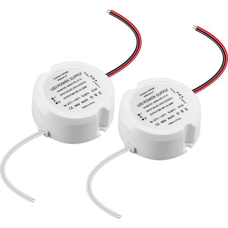 2 Pièces Transformateur 12 V 36 W 3 A, Mini Bloc d'alimentation, Driver LED pilote, Adaptateur à Tension Constante pour Eclairage LED en Intérieur et Extérieur (1/5)