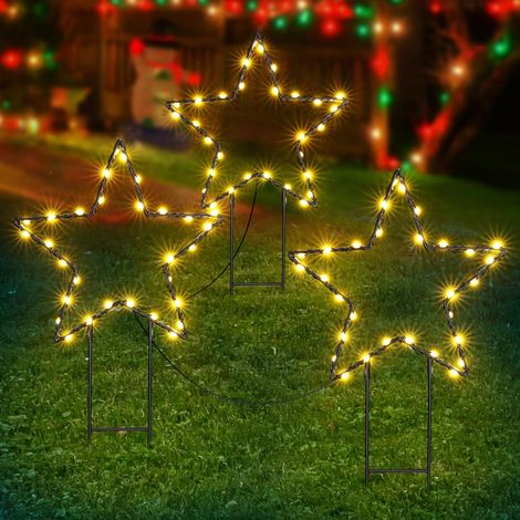 Halloween Decoration Exterieur, Lot de 3 Lumières Orange Automne 30 LED Guirlande Lumineuse Batterie avec Minuterie, Étanche 8 Modes Bougies Éclairage pour Jardin Intérieur Thanksgiving Noël (1/5)