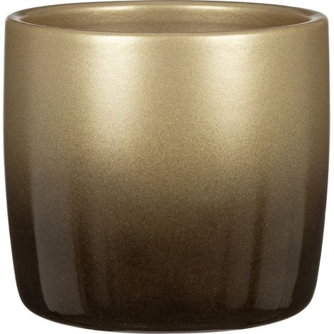 Scheurich Übertopf gold 13,5 x 13,5 cm Keramik