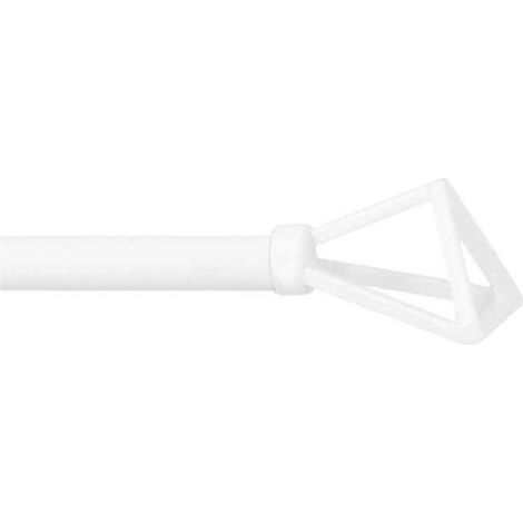 Barra metálica extensible Mobois Extremo de cable blanco - 60 a 100 cm - 466003345