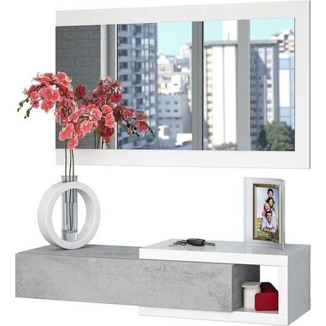 Mueble Recibidor Noon + Espejo y Cajon (1/5)