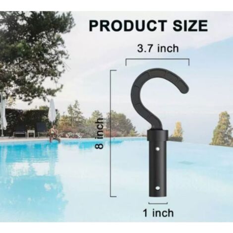 Crochet accessoire nettoyeur piscine robot ABS 20.3×9.4cm (1/4)