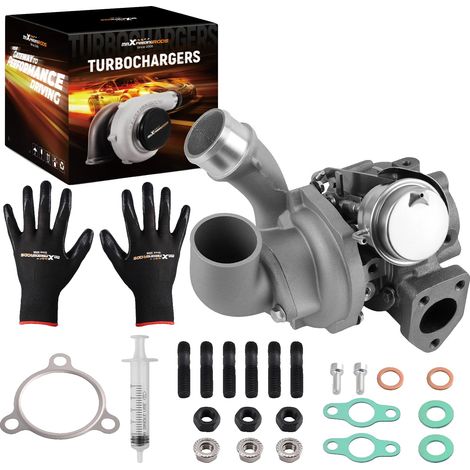 Turbocompresor, construcción en hierro dúctil y aleación, dimensiones del artículo: 29x27x23 cm, compatibilidad del motor: D4CB 16V, potencia máxima: 170 hp, tipo de refrigeración: agua y aceite (1/5)