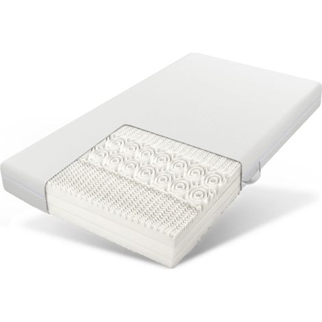 Matelas 90x200 – Mousse froide – 7 zones – 20cm – H3/H2 – Ergonomique – Poignées – Housse lavable (1/5)
