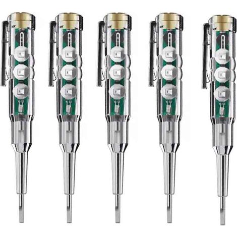 5-Piece Specialized Electric Pen Screwdriver with Break Detection, Colorful Light, Multifunctional, Intelligent, Induction Sensing, Electrical Testing (1/5)