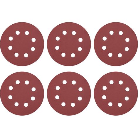 Lot de 20 disques abrasifs de 125 mm à 8 trous Grain 1000 Papier abrasif à crochet et boucle pour le travail du bois, automobile, métal