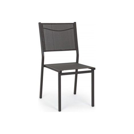 Sedia in alluminio antracite bizzotto hilde lh32 (1/4)