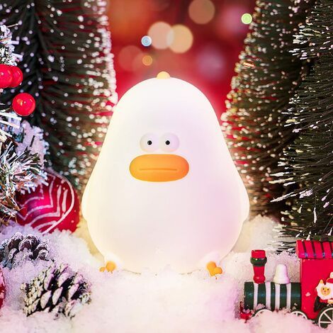 Veilleuse mignonne pour enfants, Kawaii ABEECHICK Veilleuse spongieuse en silicone pour chambre d'enfant pour bébés filles garçons cadeau, lampe LED portable rechargeable avec capteur tactile pour ado (1/5)