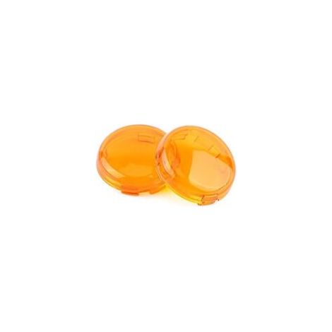 Kit de lentes para intermitentes de motocicleta Lntyq, juego de 2 piezas, kit de cubierta de botón para lente de intermitente de motocicleta (amarillo) (1/2)