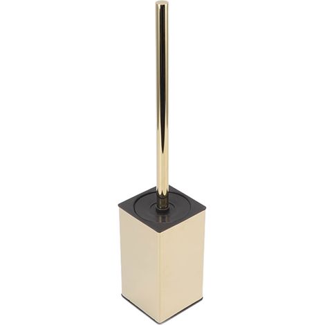 Brosse de toilette et support pour salle de bain, support rond en acier inoxydable pour brosse de toilette, rangement et organisation (1/5)