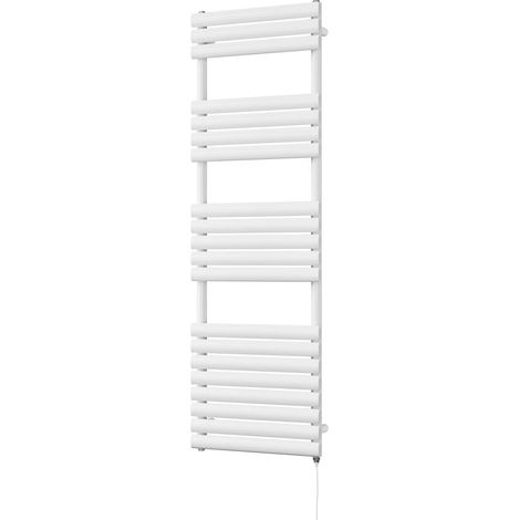 Omeara - White Electric Towel Rail H1595mm x W500mm 600w Standard (1/3)