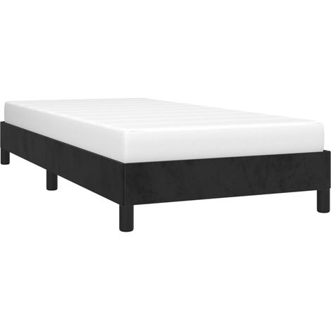 vidaXL Cadre de lit sans matelas noir 80x200 cm velours (1/5)