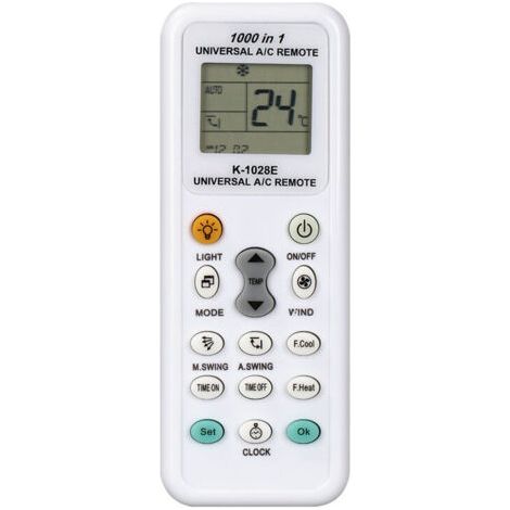 Télécommande universelle pour climatiseur, télécommande de remplacement multifonction, compatible, télécommande de remplacement, code CDZ 1000 + (1/5)