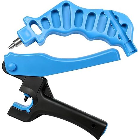 Lot de 2 perforateurs et raccords pour tuyaux d'irrigation goutte à goutte, perforateur pour tuyau goutte à goutte et outil d'insertion de raccords de 1/4 pouce (1/5)