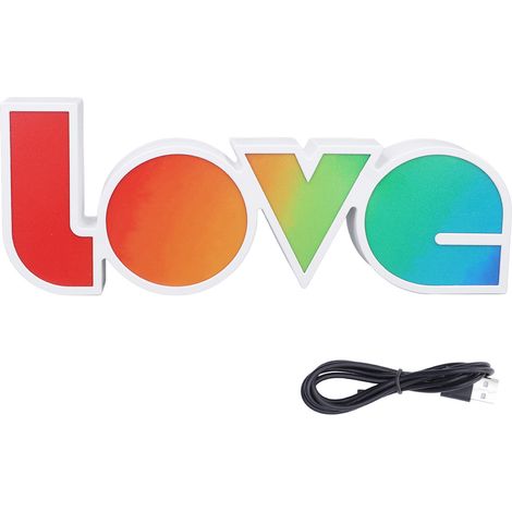 décorative à suspendre en forme de lettre d amour lampe néon