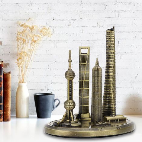 Réplique de la Tour Perle Orientale de Shanghai - Maquette Architecture et Souvenir du Centre Financier Mondial (1/5)