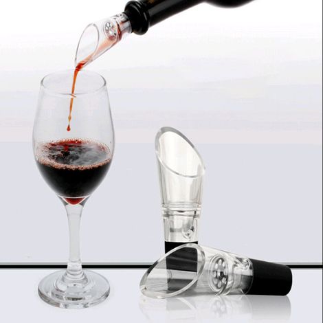2 aérateurs à vin, bec verseur étanche, bec verseur pour vin rouge, bec verseur pour vin rouge-AquaForge (1/4)