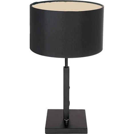 Steinhauer - tischlampe - Stang - schwarz - leinen metall stoff - (1/5)