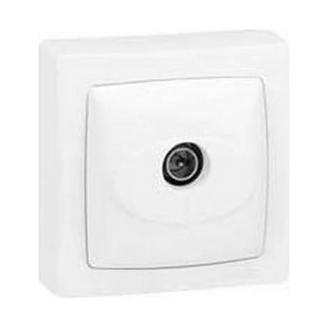 Legrand 086040 - Single TV socket - male - complete surface-mounted equipment - white