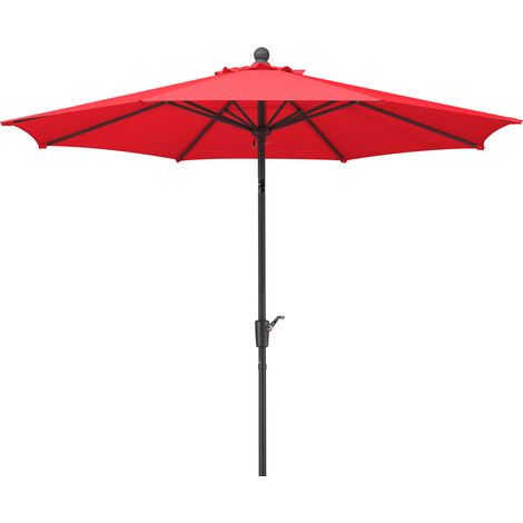 Schneider Sonnenschirm Harlem rot Ø 270 cm Marktschirm (1/5)
