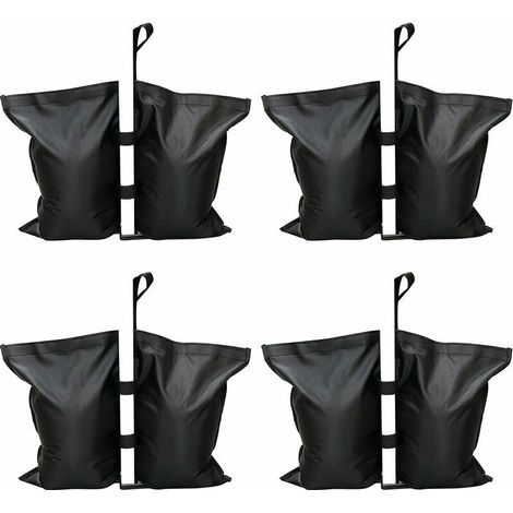 EASYCOMFORT Lot de 4 Poids de Sable pour Gazebo - Sac à Pieds Lestés Robuste Cousu Qualité Industrielle pour Jambes de Tente, Parasol, Auvent et Trampoline (1/5)