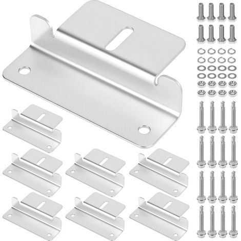 8-piece Z-mount set for solar panels, solar panel mounts with nuts/bolts, for motorhomes and boats (1/5)