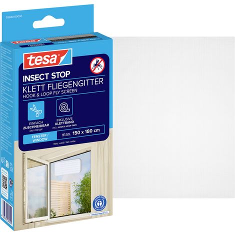 tesa Insect Stop 55680-00000-07 Fliegengitter (B x H) 1800 mm x 1500 mm Weiß 1 St. (1/5)