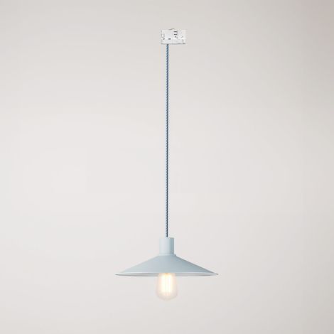 Creative Cables - Candeeiro suspenso Swing Pastel com abajur para sistemas de calhas - lâmpada incluída