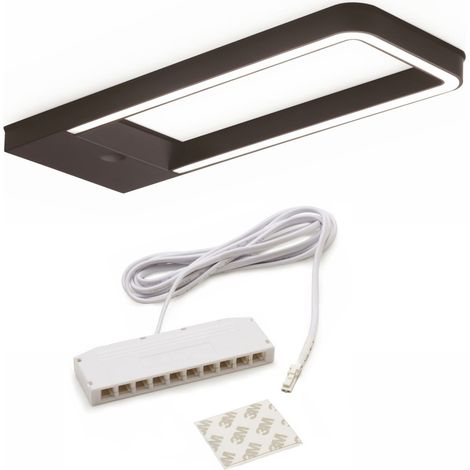 Domus Line LED Unterbauleuchte SOTTI mit Sensor (186 x 67 mm, 12V, 5W, warmweiß 3000 K, Micro12, schwarz) (1/3)