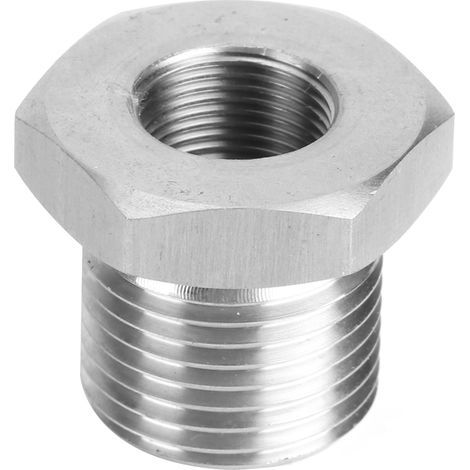 Ortviai Adaptateur Fileté pour Filtre à Huile en Acier Inoxydable 1/2-28 vers 3/4-16