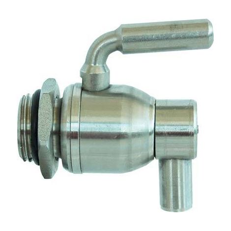 RUBINETTO A SFERA INOX SALVAGOCCIA + GHIERA